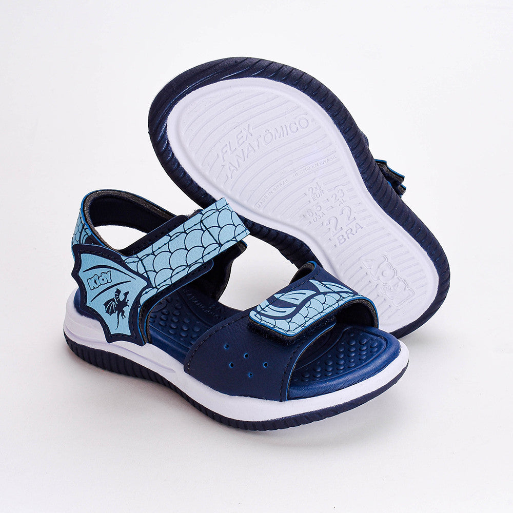SANDALIA KIDY FLY BABY MARINHO/AZUL
