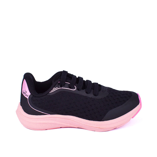 TÊNIS MENINA KIDY K360 ENERGY 2 PRETO/ROSA CHICLETE