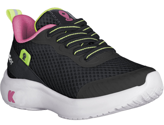 Pré-Venda - Tênis Infantil Menino Kidy Nuvem Localize Preto, Pink e Neon - Com Chip Localizador