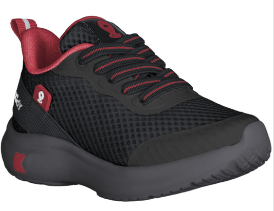 Pré- Venda  - Tênis Infantil Menino Kidy Nuvem Localize Preto e Vermelho - Com Chip Localizador