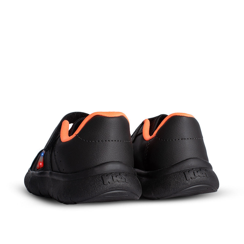 Tênis Infantil Menino Kidy Flex Light Preto Led Fechamento Velcro 22 ao 27