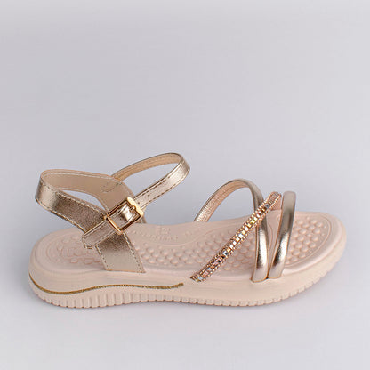 Sandália Menina Kidy Fly Ouro