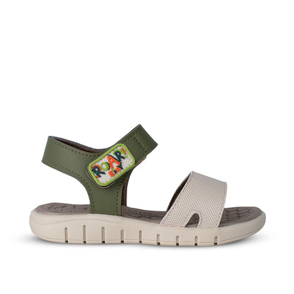 Sandália Infantil Menino Kidy Toys Dino Verde Militar