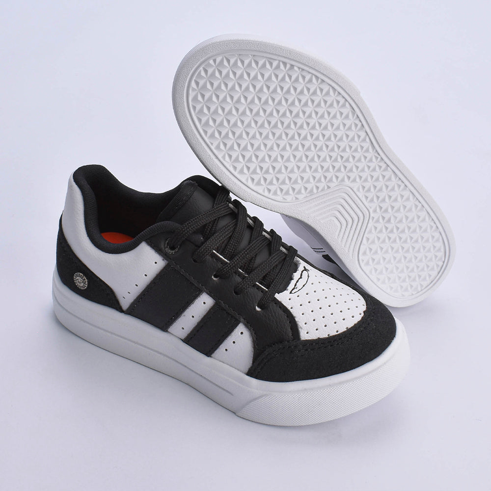 Tênis Menino Infantil K360 Ultra Leve Preto Branco e Preto