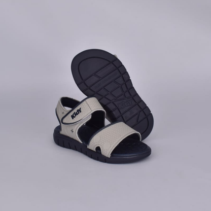 Sandália Menino Kidy Toys Dinossauros Cinza Marinho