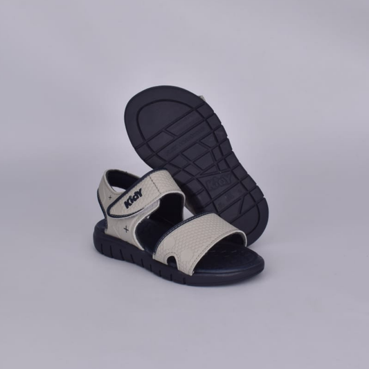 Sandália Menino Kidy Toys Dinossauros Cinza Marinho