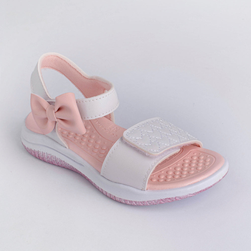 SANDALIA KIDY FLY BABY BRANCO/ROSA