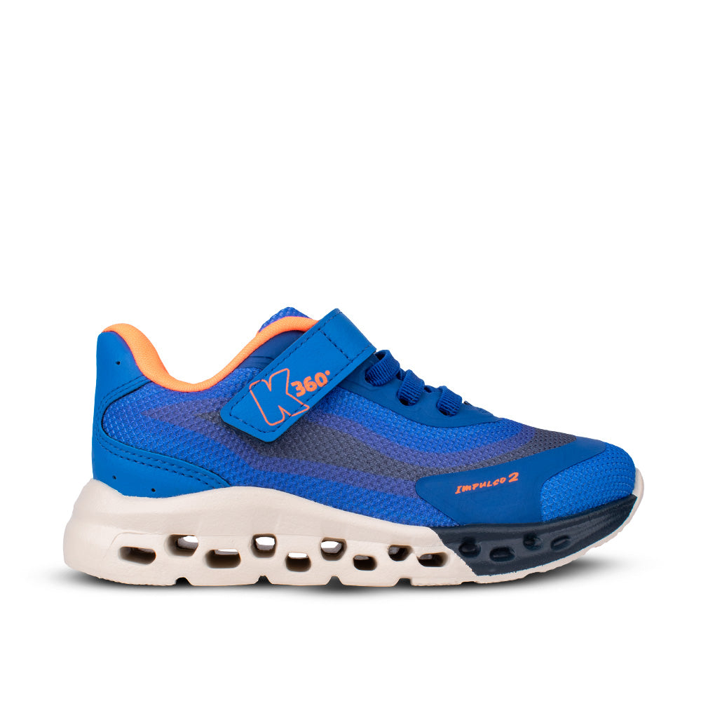 Tênis Infantil Menino Kidy K360 Impulso 2 Azul Conforto