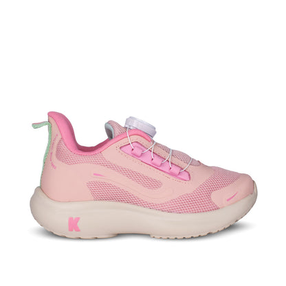 Tênis Infantil Menina Kidy Nuvem Disc Nude e Acqua Leve e Confortável