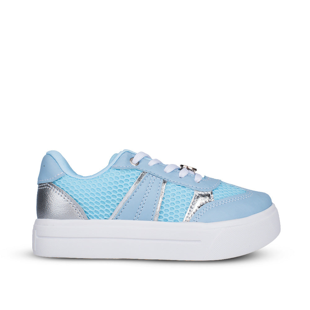 Tênis Infantil Menina Kidy K360 Ultra Leve Azul Bebê Delicado Estiloso