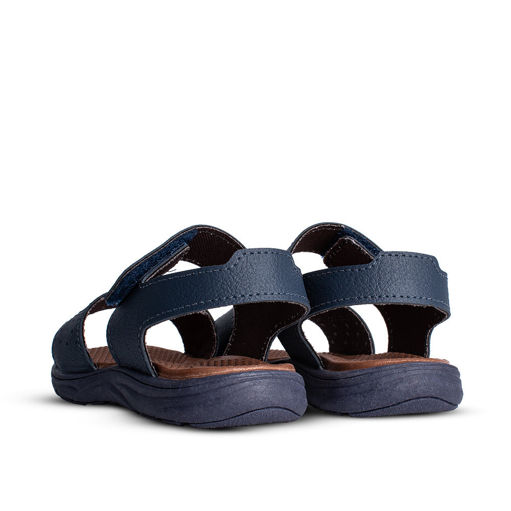 Sandália Infantil Menino Kidy Flex Anatômica Marinho e Caramelo 22 a 27