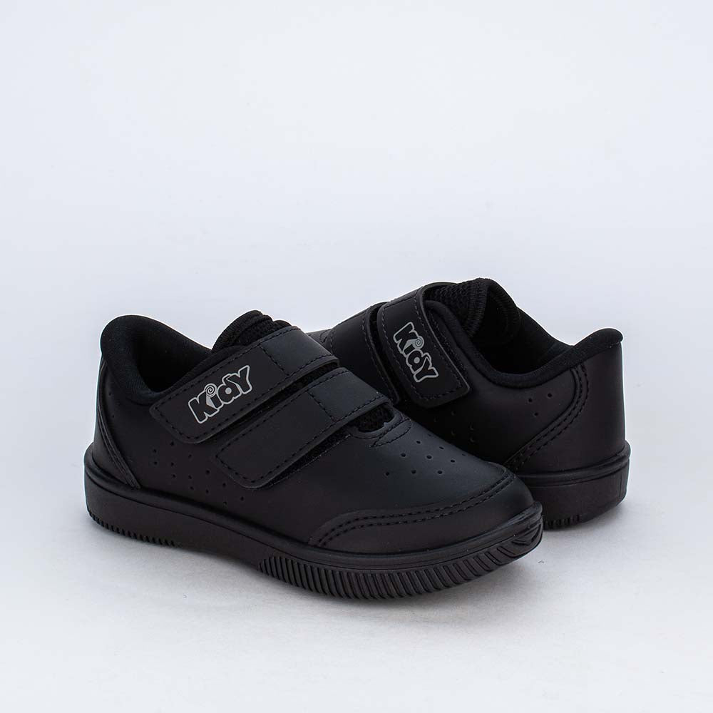 Tênis Infantil Menino Kidy Usefull Preto College Escolar
