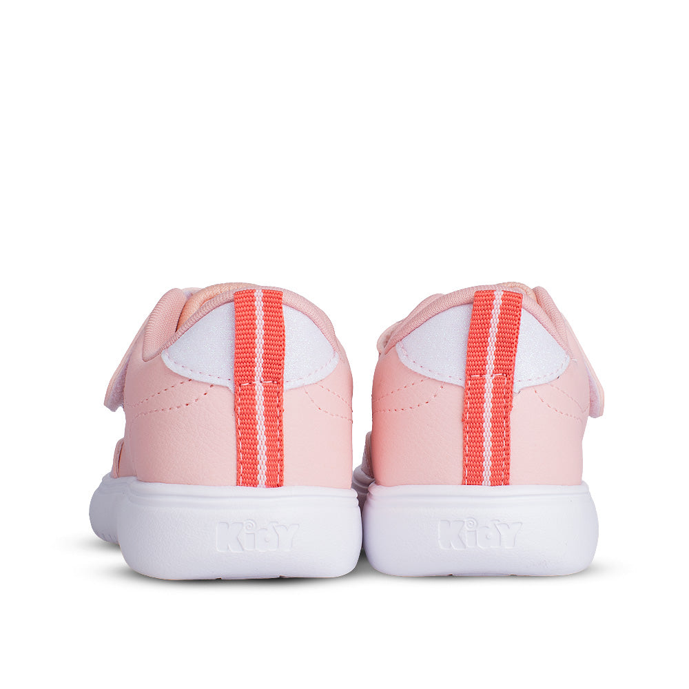 Tênis Infantil Menina Kidy Soft Nude Casual Fecho de Contato e Conforto