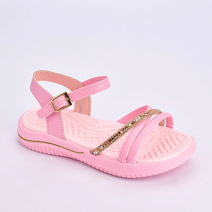 Sandália Infantil Menina Kidy Fly Rosa Confortável e Antiderrapante