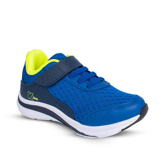 Tênis Infantil Menino Kidy K360 Energy 2 Azul Royal Velcro E Elastico Esportivo