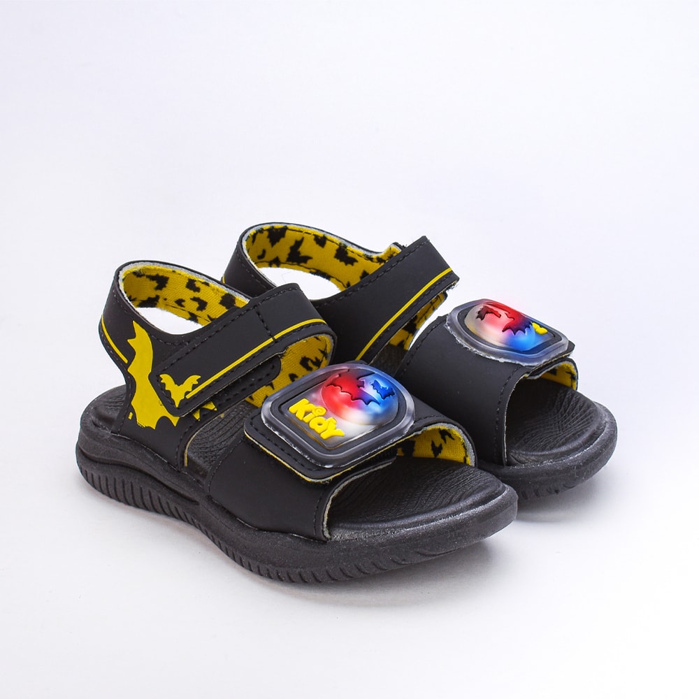 SANDALIA KIDY FLY BABY PRETO/AMARELO Kidy