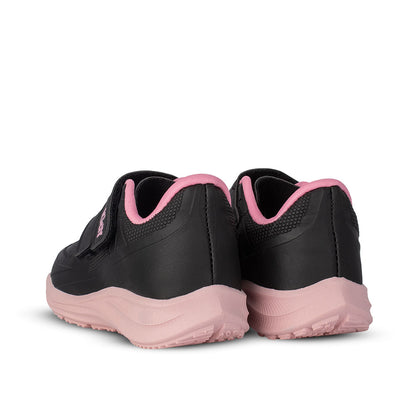 Tênis Kidy Super Conforto Respitec Preto e Rosa Chiclete