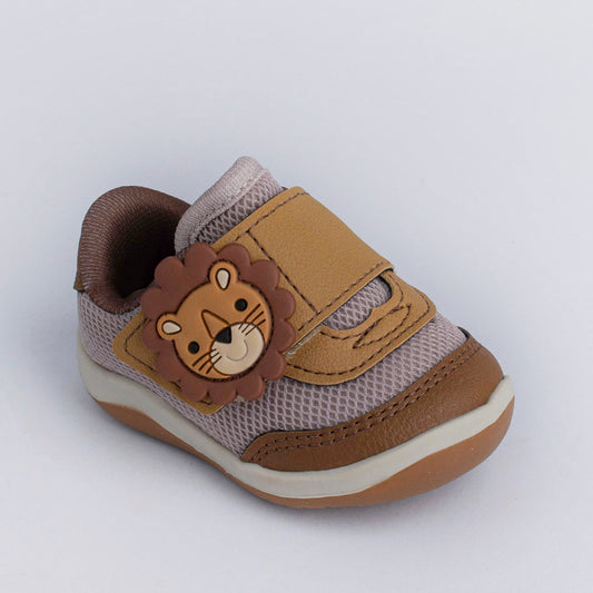 Tênis Menino Infantil Kidy Colors Equilíbrio Natural e Caramelo