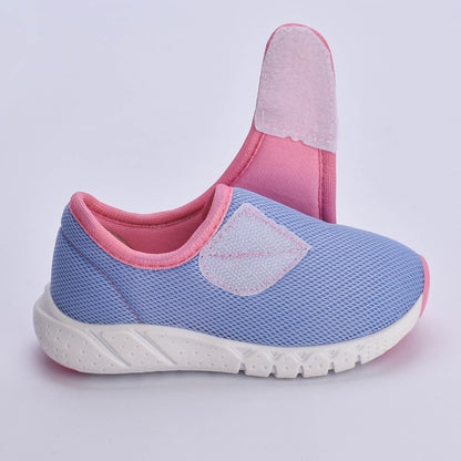 Tênis Kidy Bebê Equilíbrio Azul com Rosa - Confortável, Leve e com Tecnologia Equilíbrio