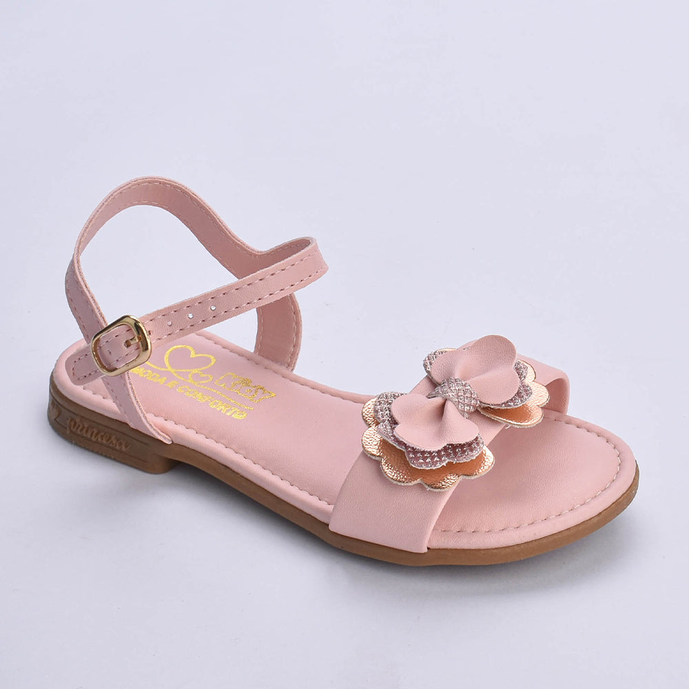 Sandália Menina Kidy Amar Comfort Nude