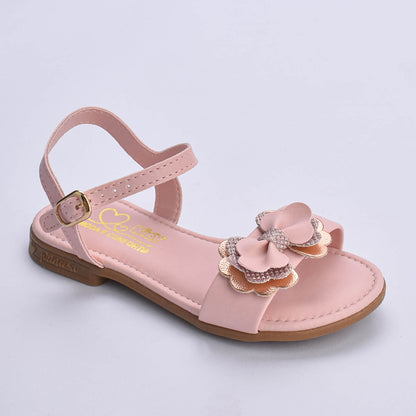 Sandália Menina Kidy Amar Comfort Nude