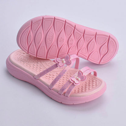Kit Chinelo Infantil Menina Fly Rosa + Livro Bob Goods