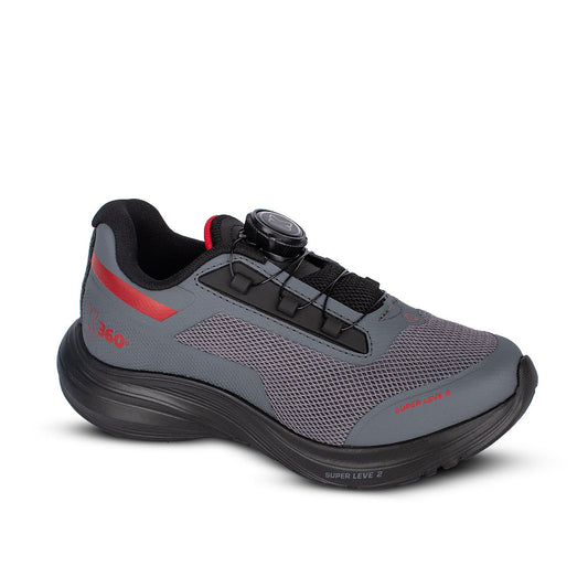 Tênis Infantil Menino Kidy Super Leve Disc Grafite Esportivo