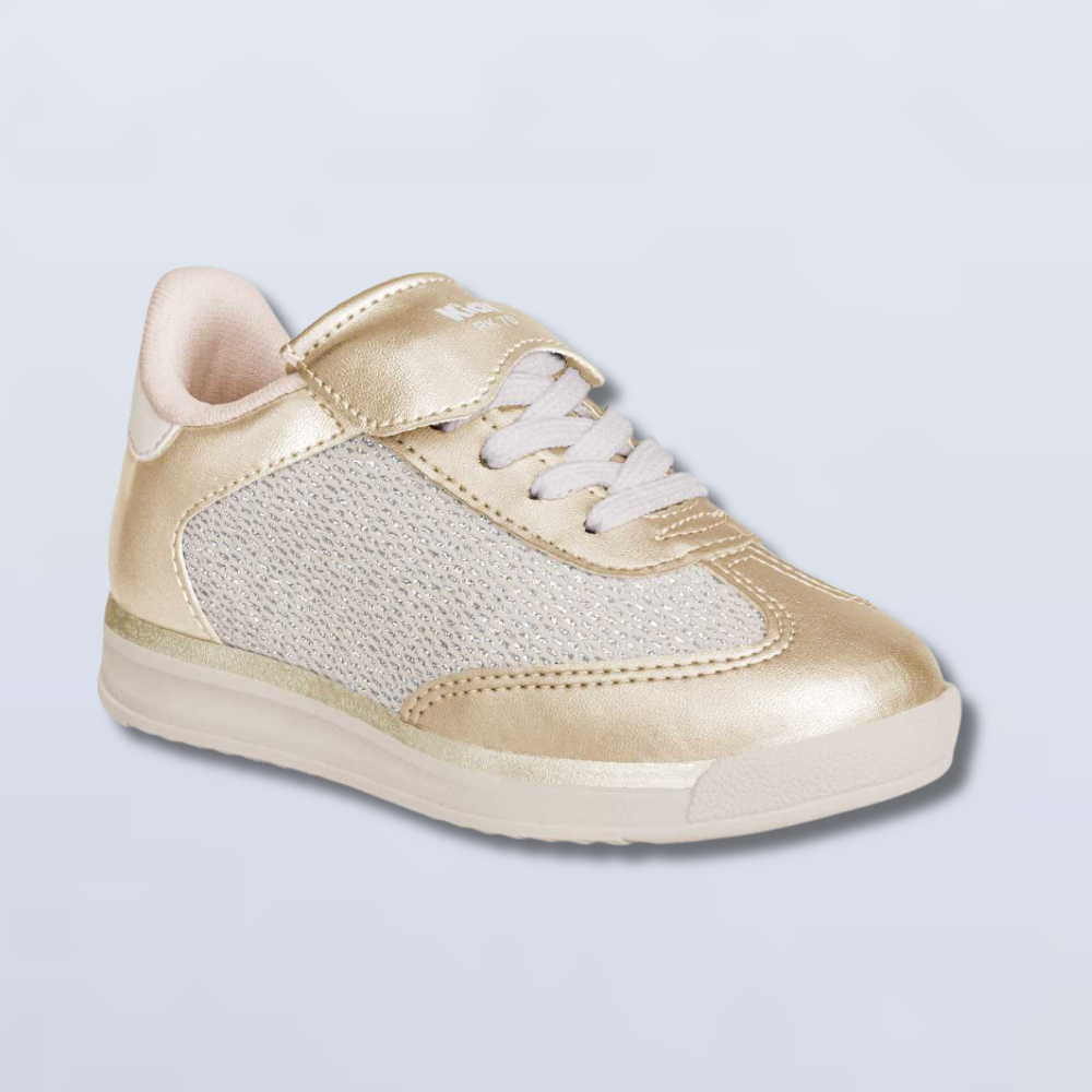 Tênis Infantil Menina Kidy RK 70 Ouro Conforto e Segurança