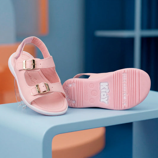 Sandália Infantil Menina Kidy Baby Equilíbrio Nude Primeiros Passos