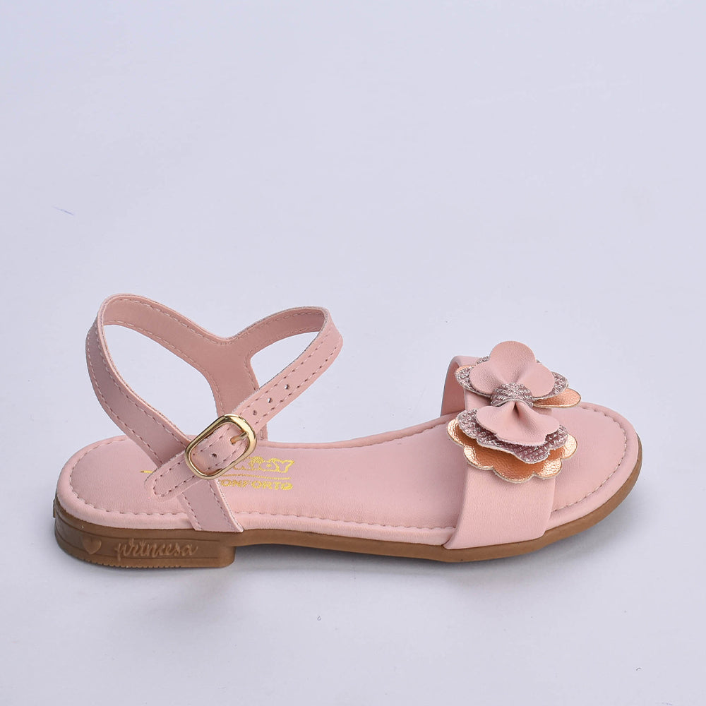 Sandália Menina Kidy Amar Comfort Nude