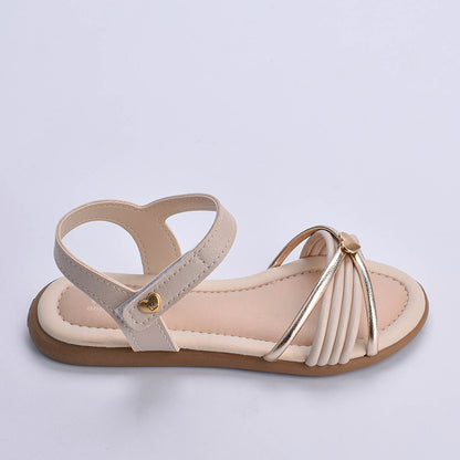 Sandália Menina Infantil Kidy Cristal Marfim