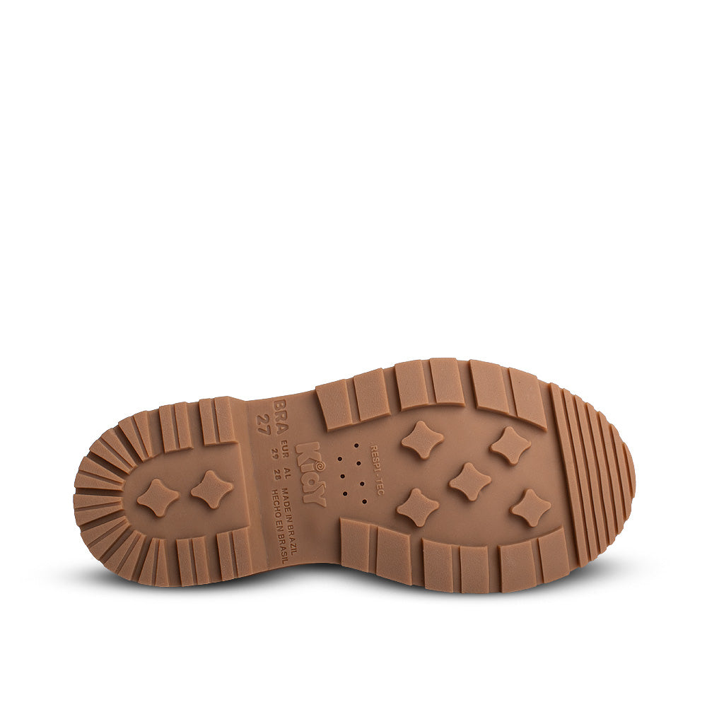 Bota Coturno Infantil Menino Kidy Max Preto Solado Tratorado e Velcro