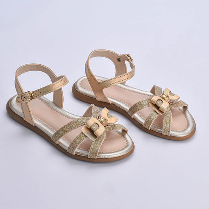 Sandália Menina Infantil Kidy Cristal Ouro