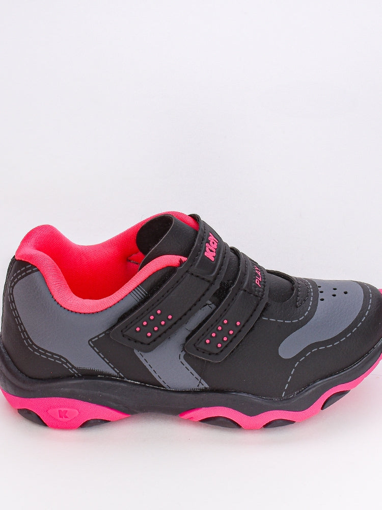 TENIS KIDY PLAY RESPITEC PRETO/PINK NEON