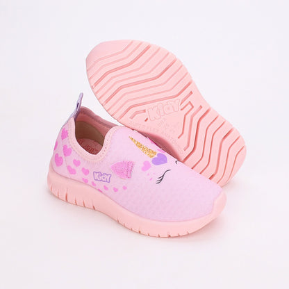 Tênis Infantil Menina Kidy Ultra Flex Com Unicórnio Para Pintar Rosa