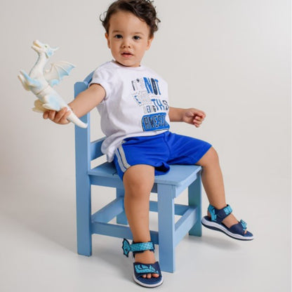 SANDALIA KIDY FLY BABY MARINHO/AZUL