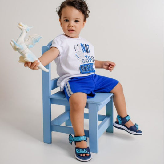 SANDALIA KIDY FLY BABY MARINHO/AZUL