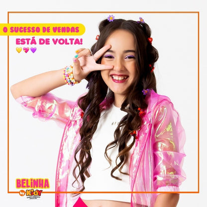 Sandália Menina Papete Birken Infantil Fashion Belinha Marfim