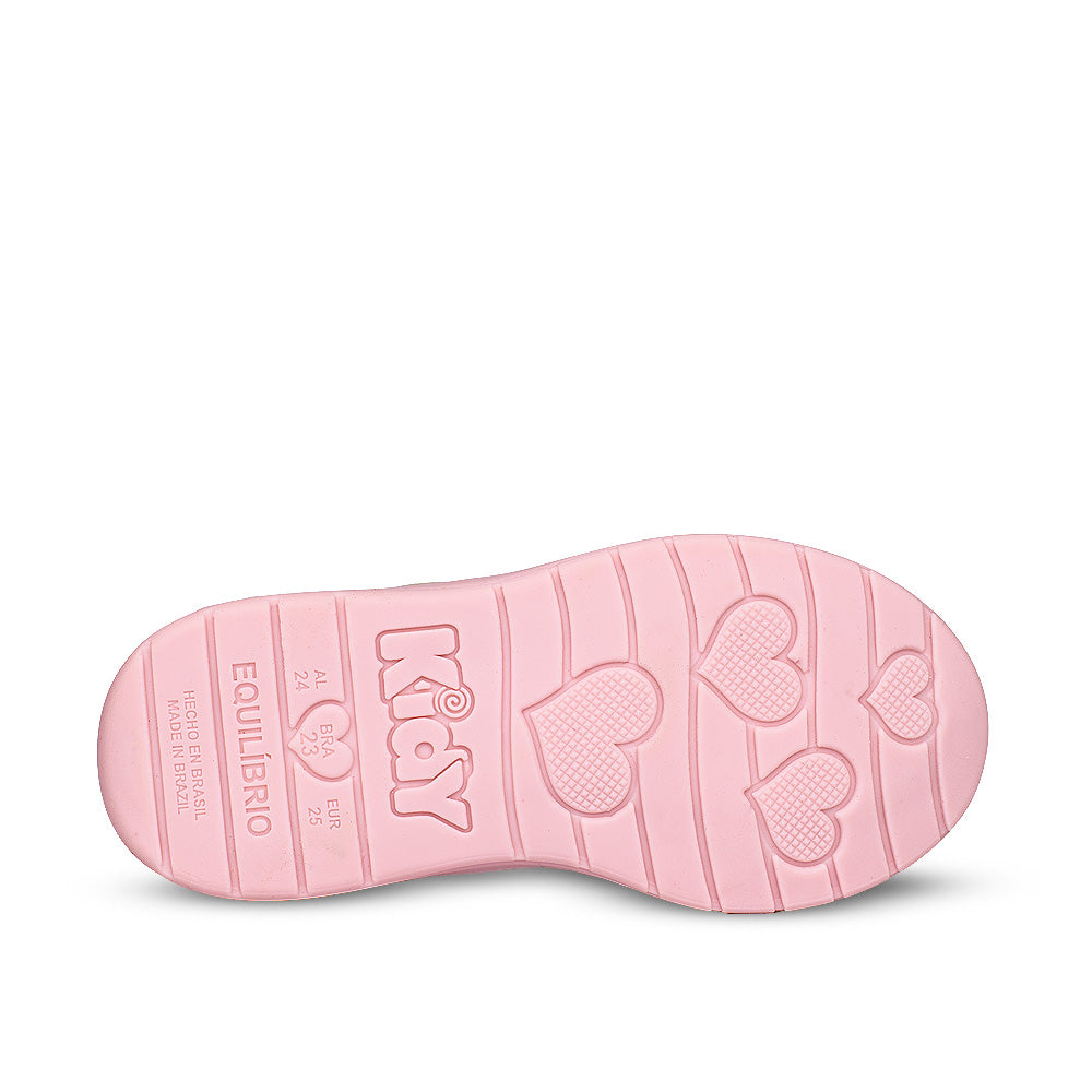 Bota Infantil Menina Kidy Soft Borboletas Marfim Delicada Conforto