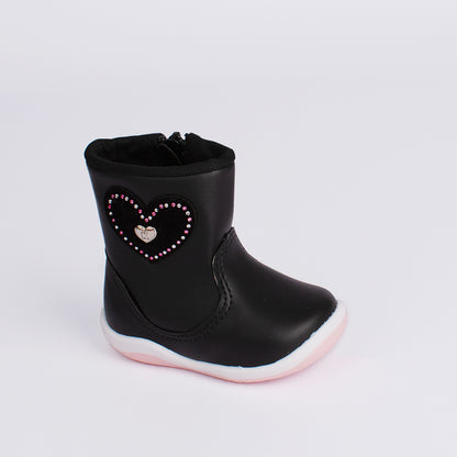 BOTA MENINA KIDY SOFT PRETO