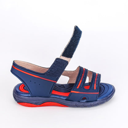 SANDÁLIA PAPETE MENINO KIDY TOYS MARINHO/VERMELHO COM BRINQUEDO