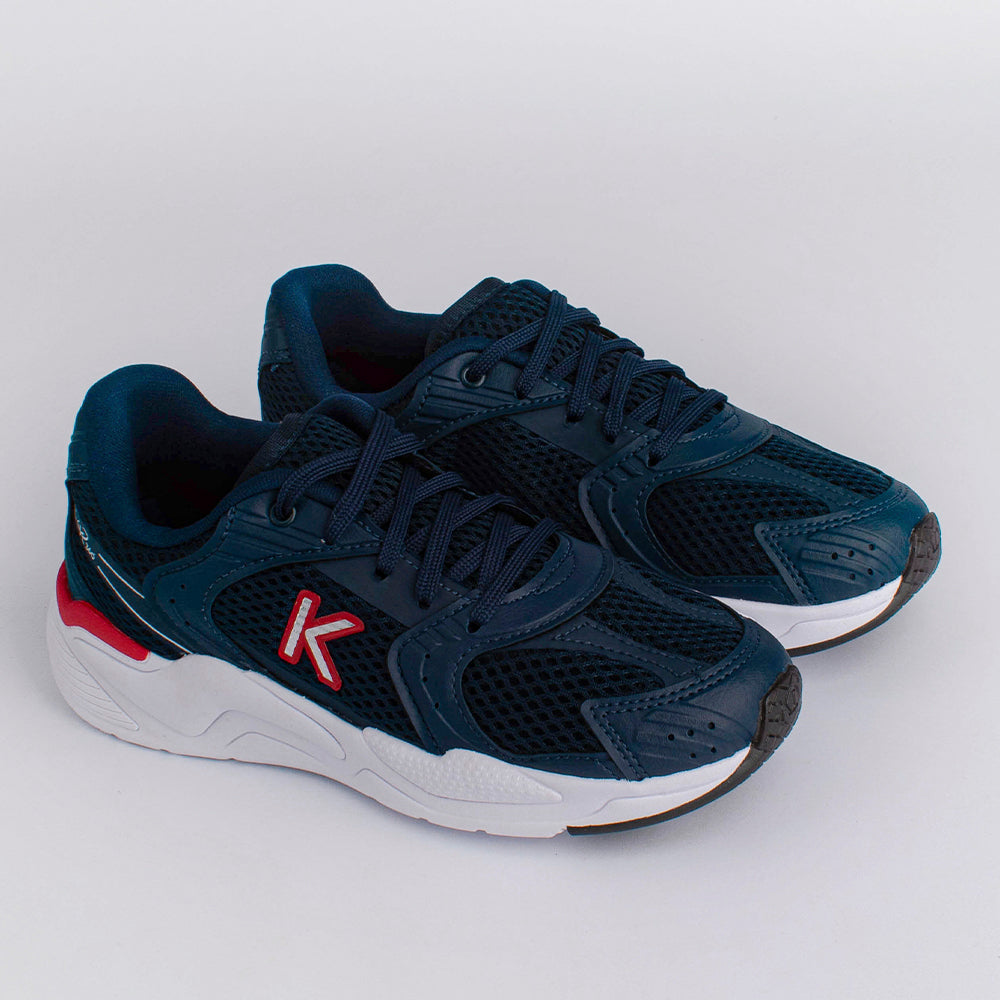 TENIS K360 RETRO MRNHO/VRLHO/PRATA KIDY