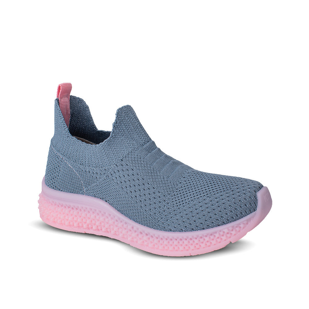 TENIS KIDY ILLUSION-TEC AZUL JEANS/PINK