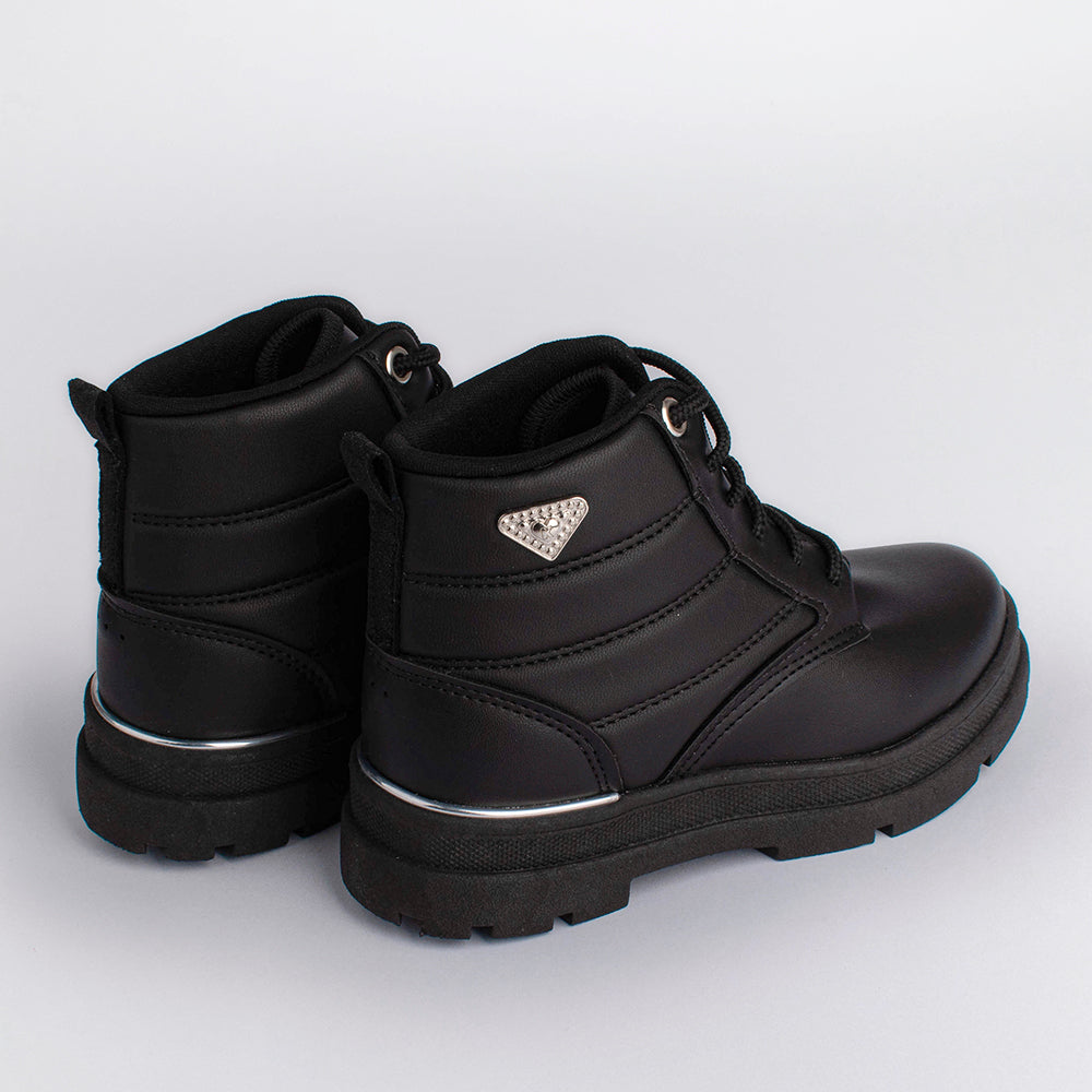 BOTA INFANTIL COTURNO MENINA KIDY STYLE PRETO