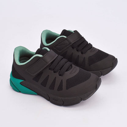 Tênis Menino Infantil Kidy Energy Baby Respitec Preto e Verde
