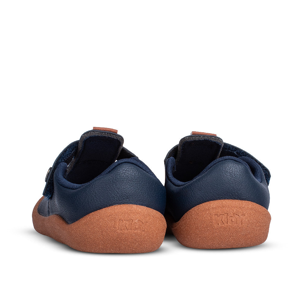 Tênis Sapatilha Infantil Menino Kidy Casual Marinho/Camel Fechamento Velcro