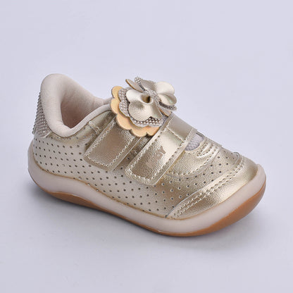 Tênis infantil Kidy Colors Bebê Equilíbrio Ouro