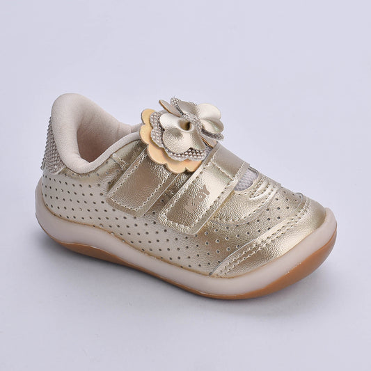 Tênis infantil Kidy Colors Bebê Equilíbrio Ouro