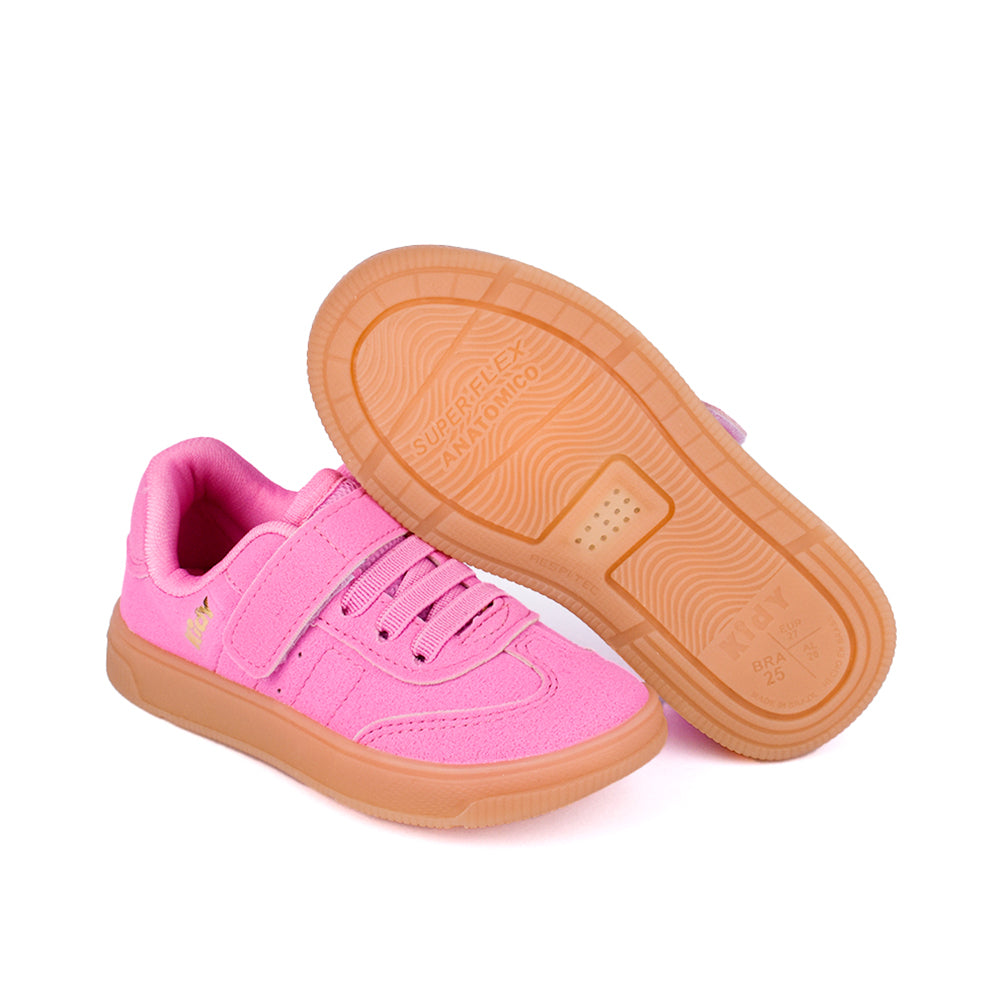 TÊNIS INFANTIL MENINA CASUAL KIDY ASTRAL ROSA