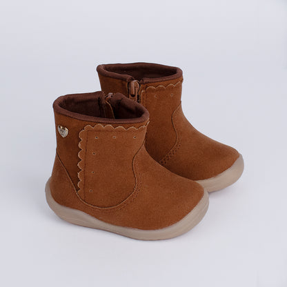 Bota Menina Infantil Kidy Baby Soft Marrom